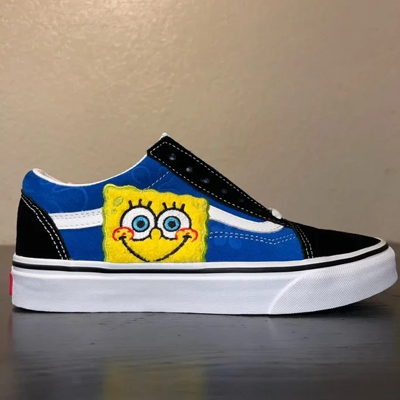 Vans X Spongebob Squarepants Old Skool Sneakers Size 6 - Picture 5 of 14